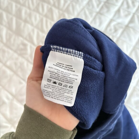 Nike Womens Size Small Sportswear Fleece Pants Joggers Sweatpants Blue Ankle - Picture 8 of 9